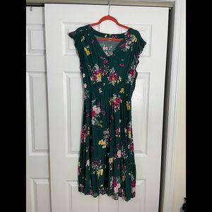 Old Navy Green Floral Dress